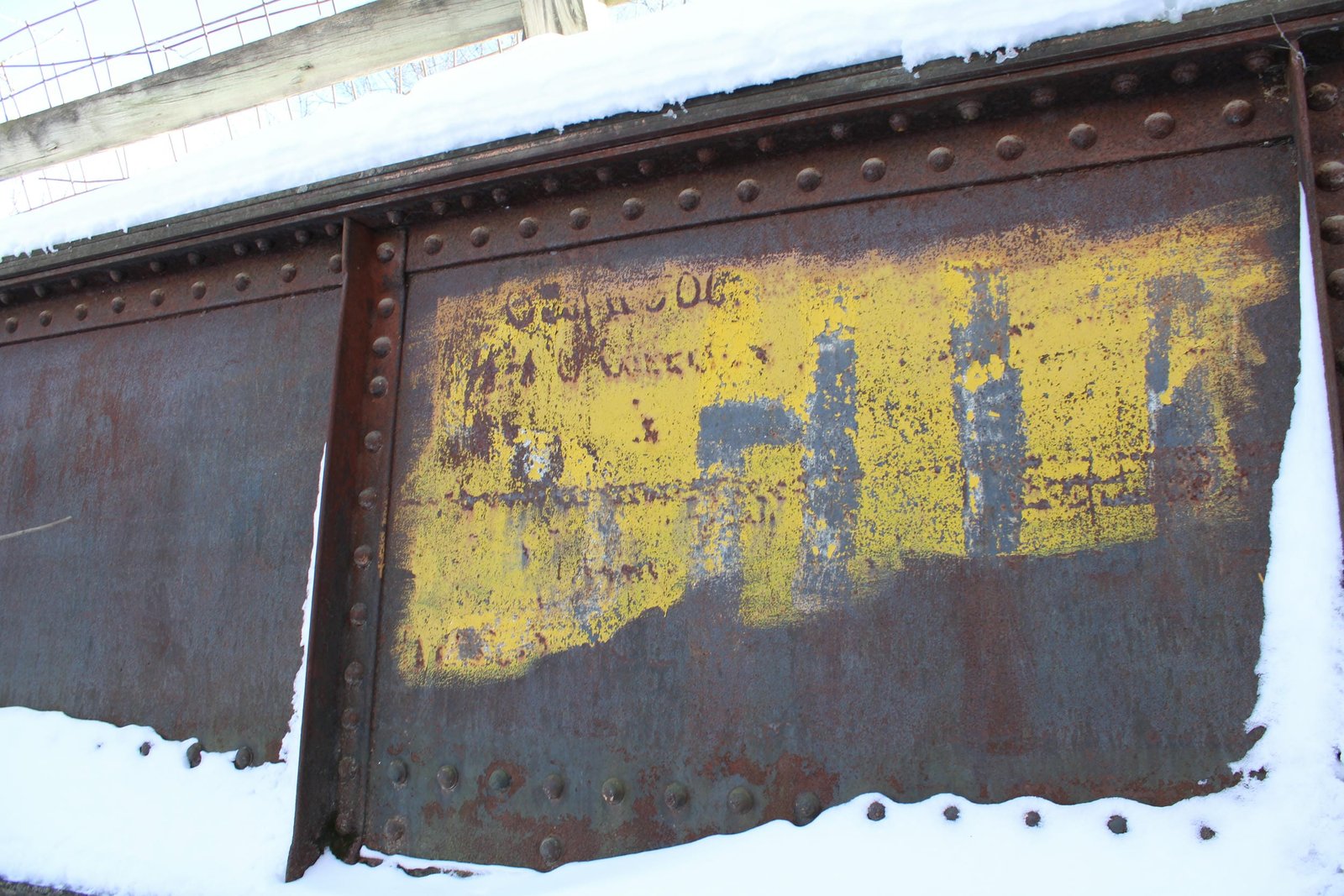 Stenciling on east span